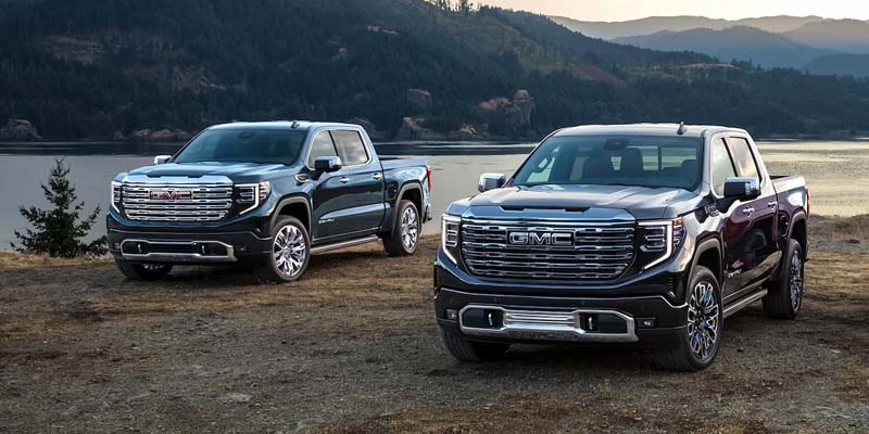 2026 GMC Sierra 1500 Models at lake side