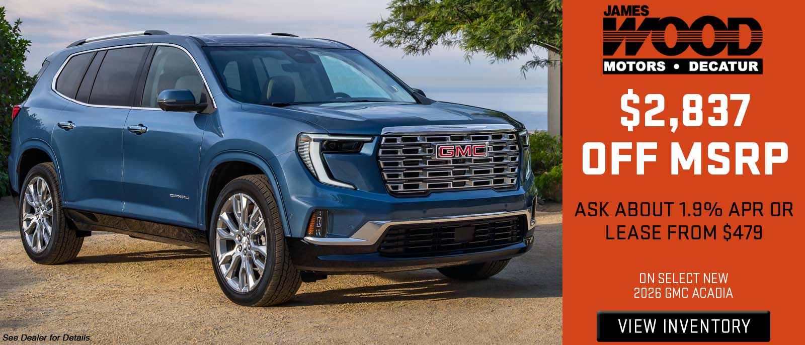 $2,837 Off MSRP, Ask about 1.9% APR or Lease from $479