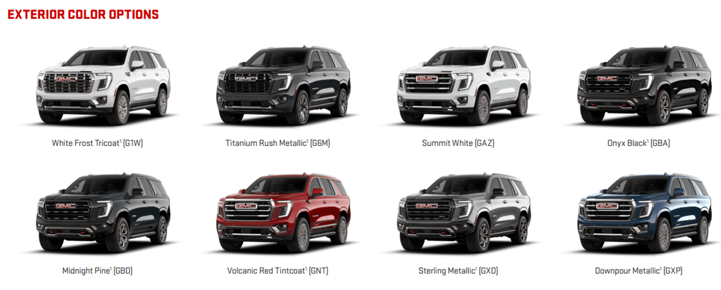 Exterior Color Options